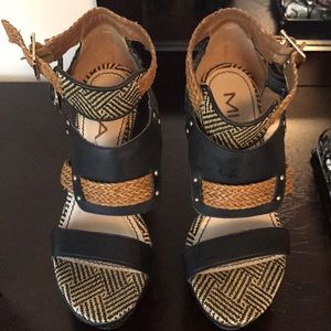 MIA brown and black heels